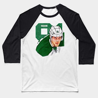 Tyler Seguin Dallas Sketch Stare Baseball T-Shirt